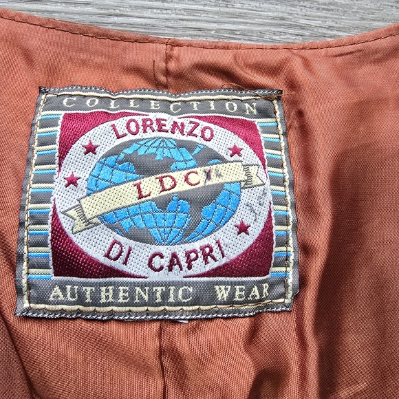 Fringed Suede Vest in Rusty Orange Bohemian Western - Picture 12 of 13